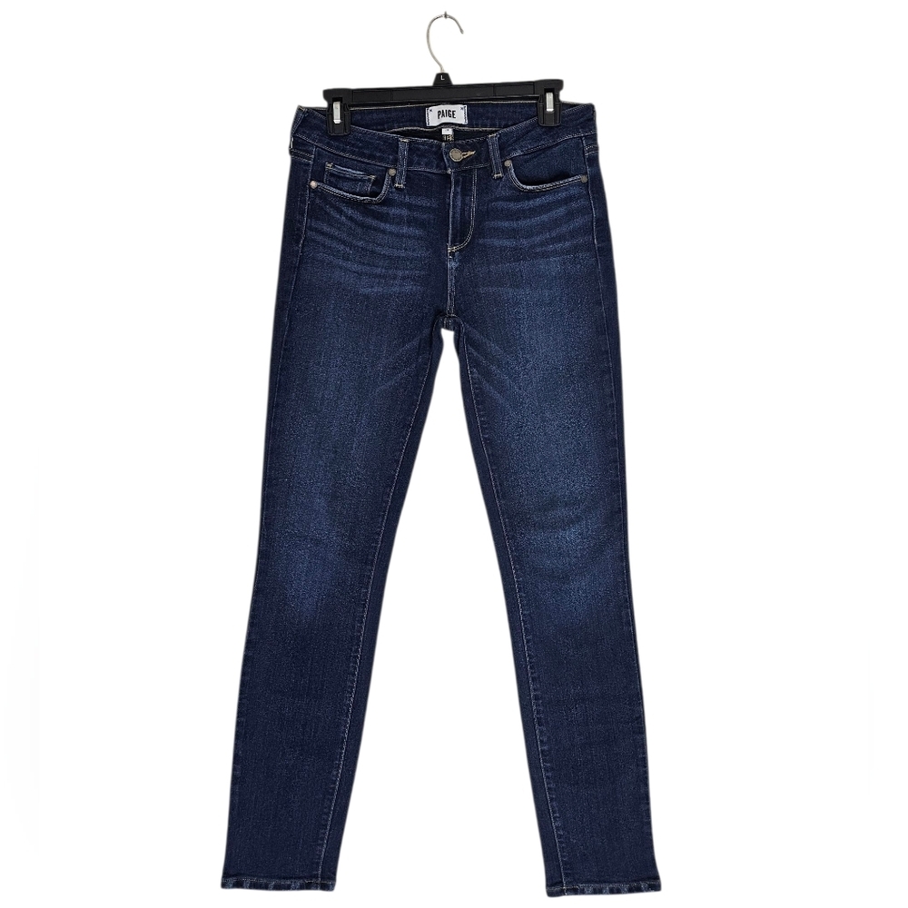 PAIGE Skyline Skinny Mid Rise Ankle Blue Jeans 28 Preowned